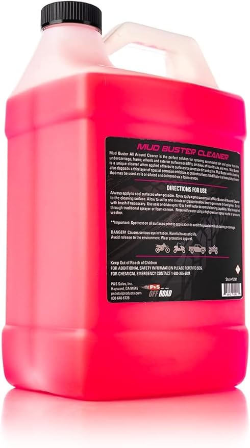 P & S PROFESSIONAL DETAIL PRODUCTS P&S Off Road Mud Buster Foaming Cleaner – Heavy-Duty Degreaser for Undercarriages, Frames & Wheels – Tough on Mud & Grime, Corrosion Protection - 1 Gallon