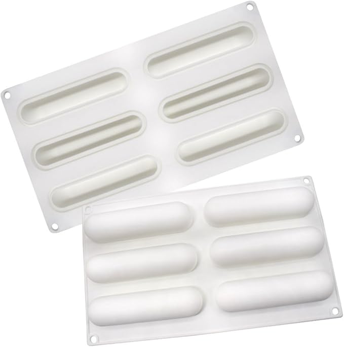 mostsom Silicone Molds Baking Mold for Mousse Cake, Silicone Mold for Chocolate, French Dessert Mold for Pastry Chocolate, Reusable Non-Stick Easy Release Baking Molds (B_ Ellipse)