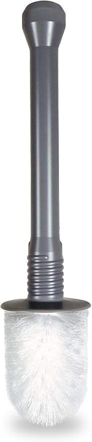 Master Plunger 500 & Toilet Brush Combo Set – Heavy-Duty Gray Toilet Plunger with High-Efficiency Brush and Holder – Durable, Compact Bathroom Cleaning Kit