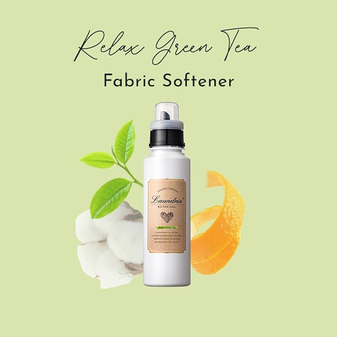 Laundrin Botanical Laundry Softener Relax Green Tea, 2pk - Fabric Softener Liquid - Eco-Friendly & Plant-Based Softener - Laundry Scent Boosters - Laundry Fabric Softener - Fabric Scent Softener