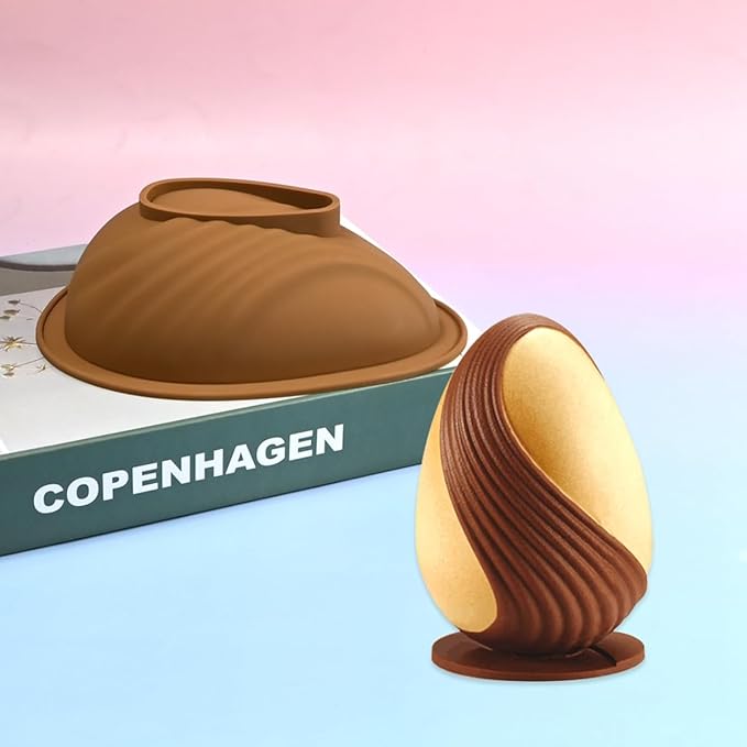 mostsom Silicone Molds for Baking Non-Stick Candy, Chocolate, Cookie, Oreo, Mini Soap, Pudding, Jello, Muffin, Dog Treats Ideal for Cupcakes, Ice Cubes, and Jelly Mold (D_ Easter Egg)