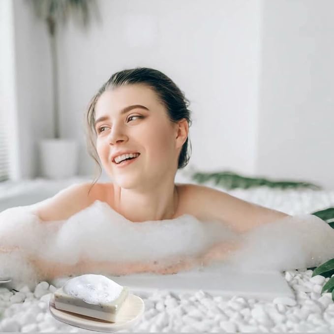 Bangp 4 Pack Silicone Soap Molds,Rectangle Soap Mold,6 Cavities Silicone Molds for Craft Soap Making,Cake Chocolate Mold,with 100pcs 3.5x5 inches Bags