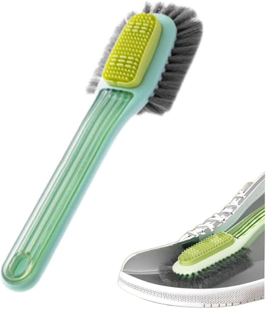 Shoe Cleaner Brush -Sneaker Shoe Cleaner Brush-Soft Bristle Cleaning Shoes Scrubber-Long Handle Shoe Scrubbing Brush-White mesh Sneaker Cleaner Brush-Shoe Brushes for Internal and External Cleaning