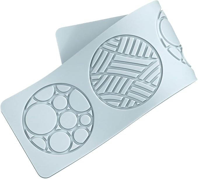 TUKE Silicone Molds for Baking Rectangle Geometry Ring Hollow 3D Fondant Molds Chocolate Molds Non-stick Polymer Clay Molds for Baking, Soap,Cake Decoration Cake Mold (Geometry I_10.92x2.92x0.12inch)