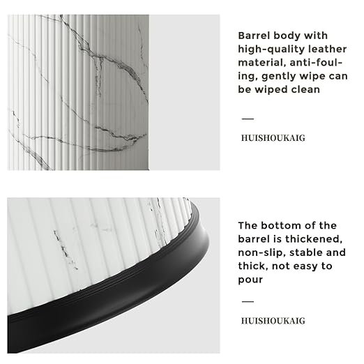 Bathroom Garbage can with lid，Small Trash Can with Flipping Lid, 4gallon,White and Silver Bathroom Trash can for Bedroom，Living Room,Hotel (15L-Ink Painting)