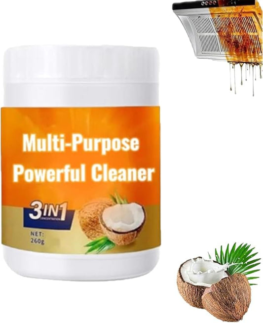 Multi Purpose Powerful Cleaner for kitchen, 3 In 1 Coconut Oil Natural Cleanser, Heavy Kitchen Duty Degreaser, All-Purpose Cleaner Removes Stains on Microwave,Oven & Stove Top (1)