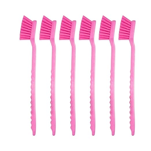 SPARTA 40501EC26 Plastic Large Scrub Brush, Kitchen Brush, Utility Brush With Long Handle For Cleaning, 20 Inches, Pink, (Pack of 6)