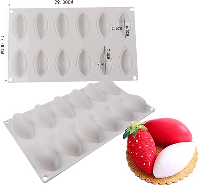 3D Hollow Leaf Fondant Lace Mold Multi Leaves Flower Candy Mold Chocolate Sugar Craft Cake Decoration Cupcake Top (Mango_11.6x6.8 x1 inches)