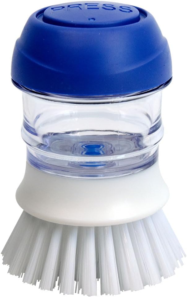 CELOX Dish Scrubber with Soap Dispenser for Pots, Dishes, Bowls