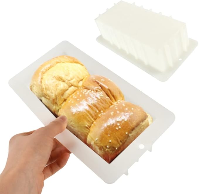 TUKE Large Soap Loaf Mold Silicone for Homemade Swirling Soap Making Supplies 1.2L Non-Stick Silicone Baking Mold
