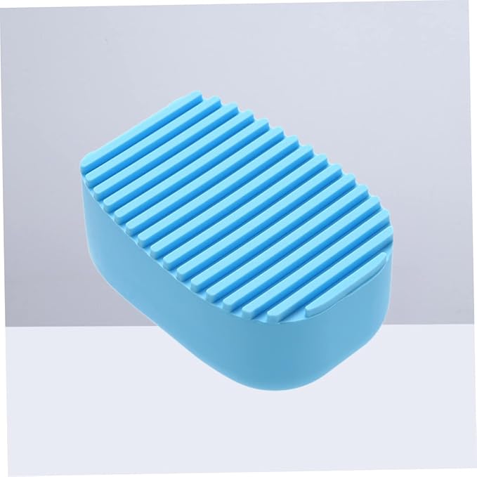 Candy Color Thick Handheld Silicone Laundry Brush Multi-Purpose Clothes Washing Scrubbing Tool for Delicate Fabrics for Home Use and Travel