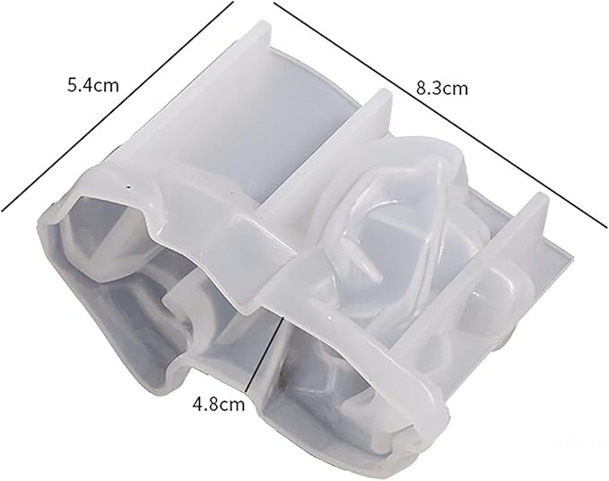 Abstract Lion Mold - Silicone Animal & Candle Mold for Resin, Clay & Cake Making - 3D Craft Supplies