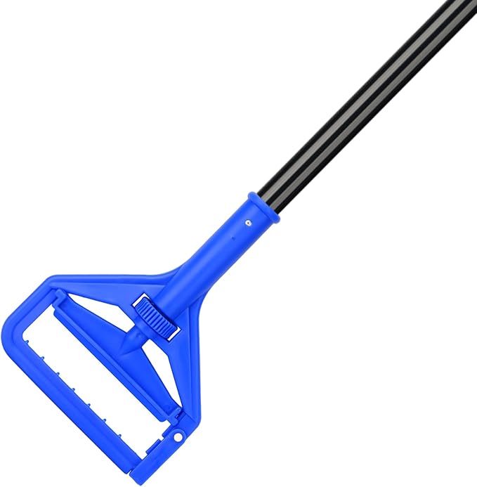 KeFanta 60 Inch Mop Handle Commercial Heavy Duty,Industrial Metal Mop Stick Replacement Quick Change,Wet Mops Head Replacement Holder for Floor Cleaning