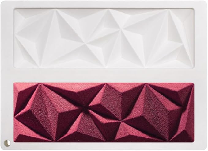 mostsom Silicone Molds Baking Mold for Mousse Cake, Silicone Mold for Chocolate, French Dessert Mold for Pastry Chocolate, Reusable Non-Stick Easy Release Baking Molds (F_ Rectangle)