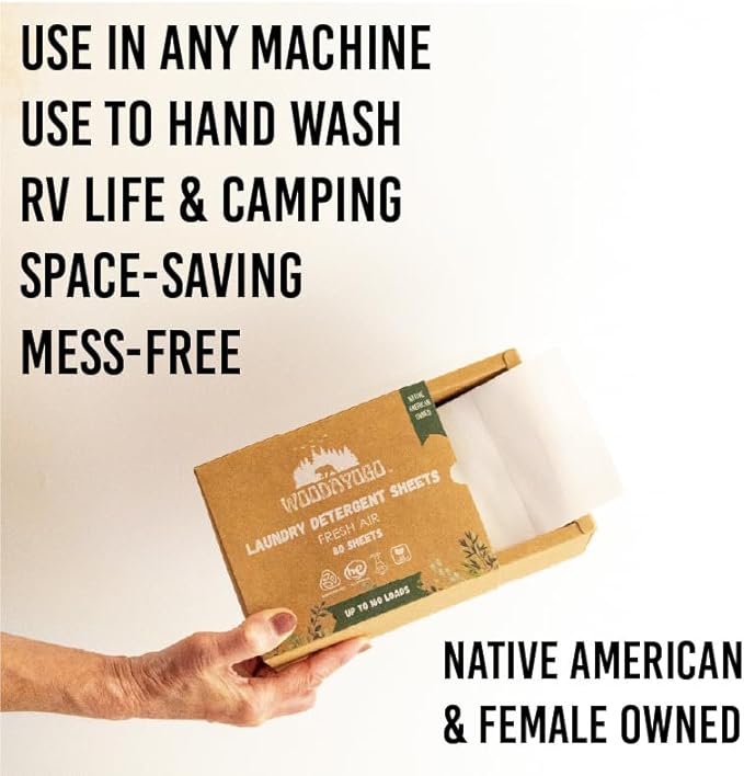 Laundry Detergent Sheets – Eco-Friendly, Hypoallergenic, Plant-Based Detergent for Sensitive Skin, Recycled Packaging, Liquid-Free Travel-Friendly Laundry Soap Strips (Up to 160 Loads, 80 Sheets)