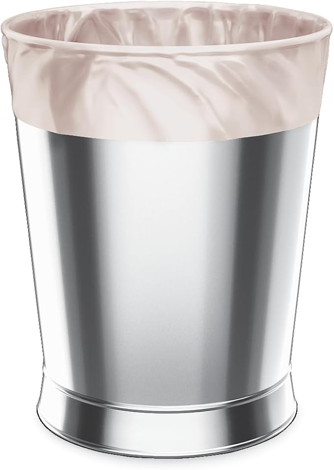 Color Scents Small Trash Bags - 4 Gallon, 60 Bags (1 Pack of 60 Count), Twist Tie – Cream bag in Vanilla Spice Scent with Microban