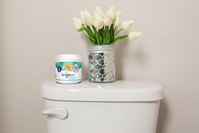 Bright Air 14 oz. Super Odor Eliminator, For Medium-Size Spaces, Cucumber Water & Fresh Melon Scent, Case of 6, Odor Eliminator & Air Freshener, Natural Essential Oils, Lasts Up to 90 Days Each