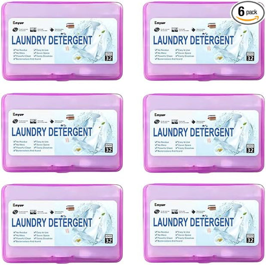 Laundry Detergent Sheets | Ultra-Portable | Travel Size | 192 Loads, 5-Second Dissolve | TSA-Approved & Eco-Friendly | 2X Stain Removal Tech | HE-Safe Detergent Sheets, Fresh Botanical Scent