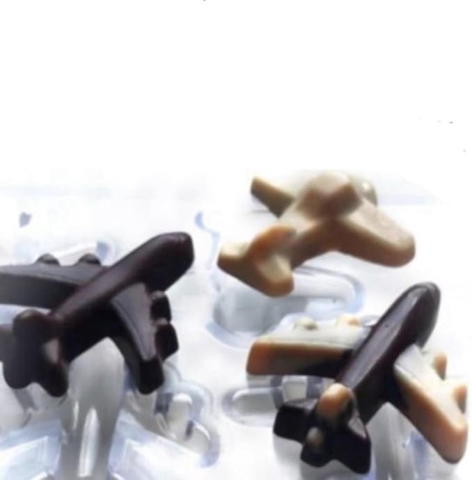 Silicone Mold for Cake DIY Baking Chocolate Eco-Friendly Cake Mold Candy Chocolate Cake Mould Baking DIY Kitchen Accessiories (Aircraft P_11.88 X6.96 X0.52 inch)