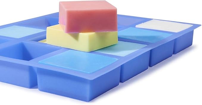 Square Soap Mold 4oz, Silicone Molds for Soap Sturdy and Durable, Flexible Silicone Resin Mold for Homemade Craft