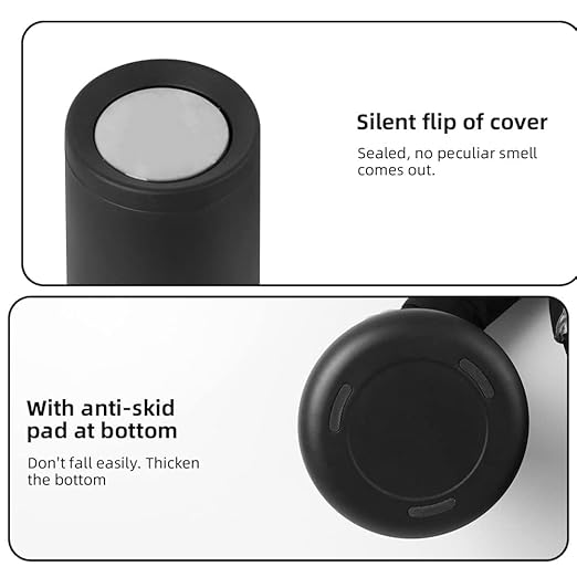 8L/2.1GALbrass Garbage can with Swing lid，Brushed Nickel Gold Trash can,Matte Gold Trash can for Bathroom,Powder Room,Bedroom,Laundry Room (Black -32-8l)