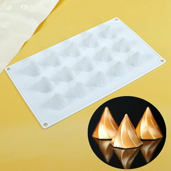 mostsom Silicone Molds Chocolate Molds Candy Cookie Chocolate Molds, Perfect Molds for Chocolate Covered Oreos, Cupcake, Candy, Pudding, Mini Soap Making (Peaks C)