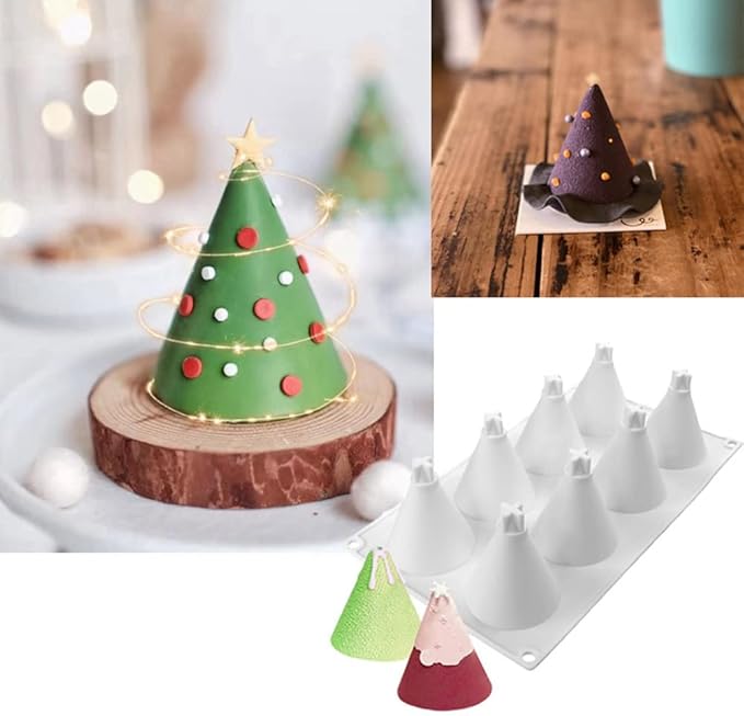 mostsom Cone Geometric Resin Silicone Mold Silicone Easy Chocolate Mold (Circular Cone B)