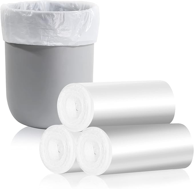 CHARMOUNT 4 Gallon Trash Bag - Unscented 4 Gallon Garbage Bags for Bathroom, Kitchen, Bedroom, 105 Count (15 Liter) …