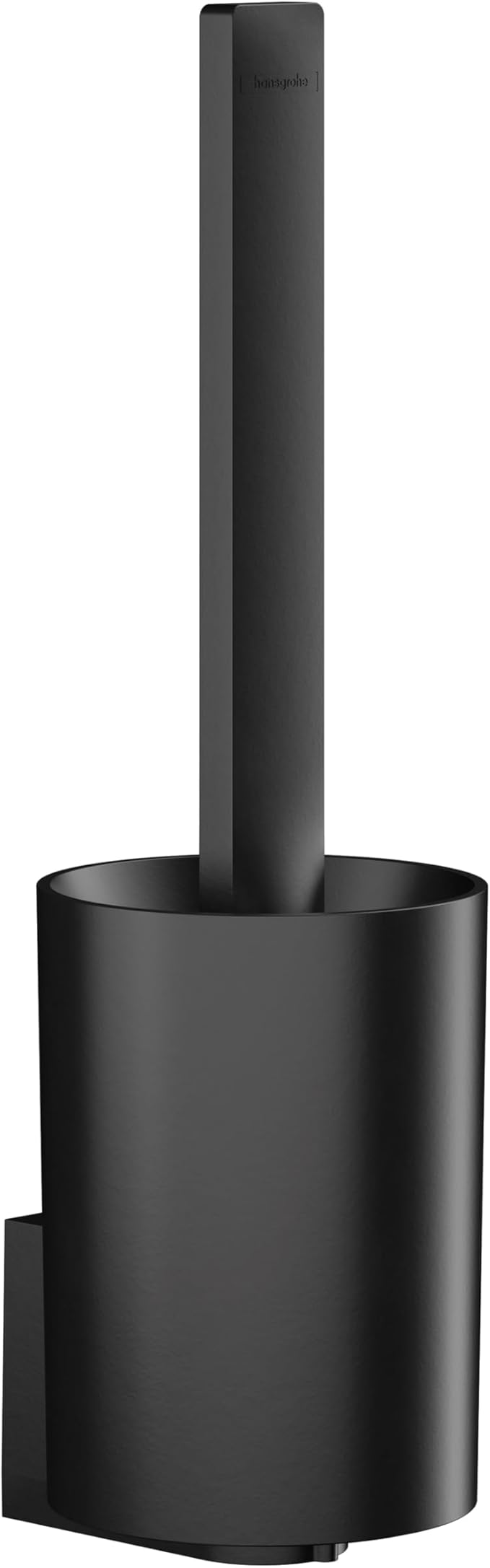 hansgrohe WallStoris Modern Toilet Brush Holder in Matte Black, 27927670