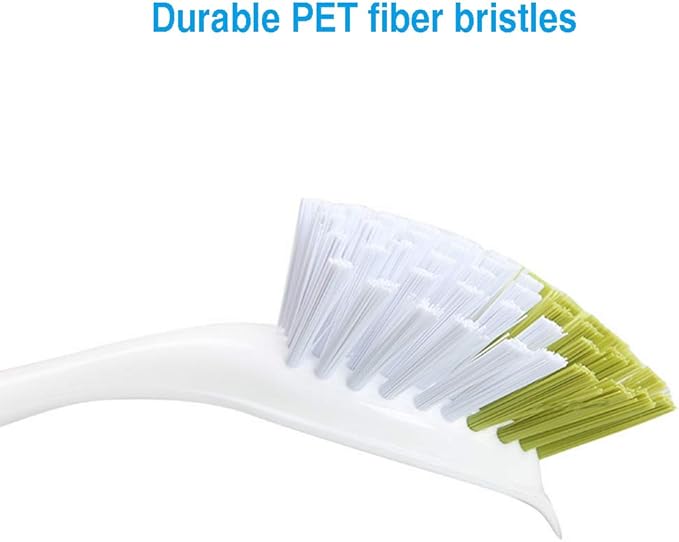 Dish Brush, Dish Scrubber & Kitchen Scrub Brush for Dishes, Pots, Pans, Sink, Cast Iron, Yellow-green 5 Pack