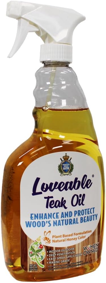 EcoDecors Loveable 24 oz Spray Bottle Teak Oil - 2 Pack