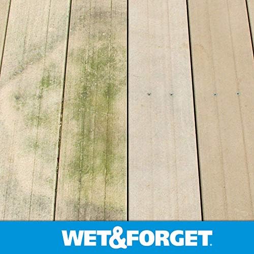 Wet & Forget Moss, Mold, Mildew, & Algae Stain Remover Multi-Surface Outdoor Cleaner Concentrate, Original, 64 Fluid Ounces (2 Pack)