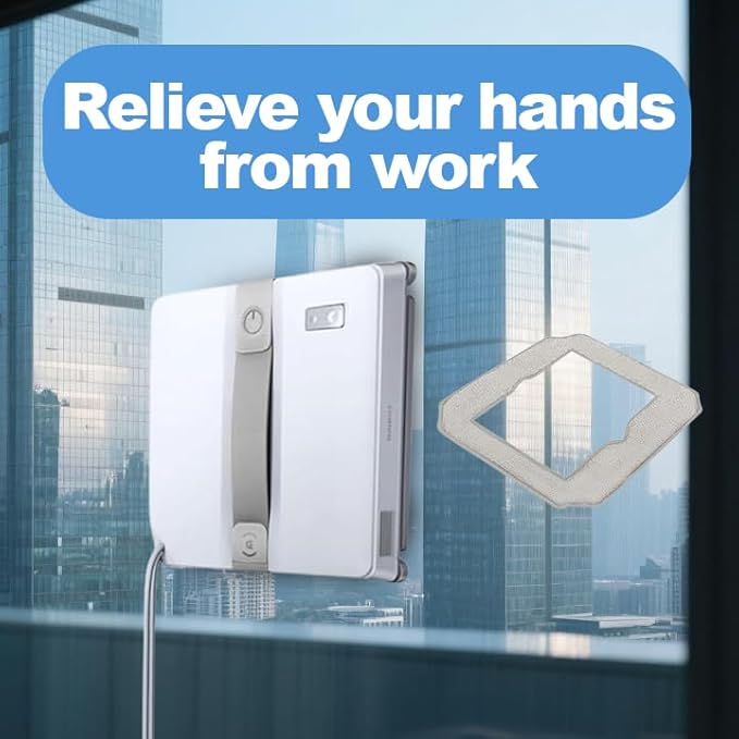 10 Pcs Cleaning Wipes Wipes, Mopping Mats for Ecovacs Winbot Mini Cleaning Robot, Washable and Reusable Cleaning Wipes Mop Pad Replacement Accessories