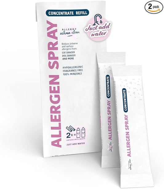 Allergen Spray Concentrate 2 Pack | Use Your Own Bottle | Over 64oz Total