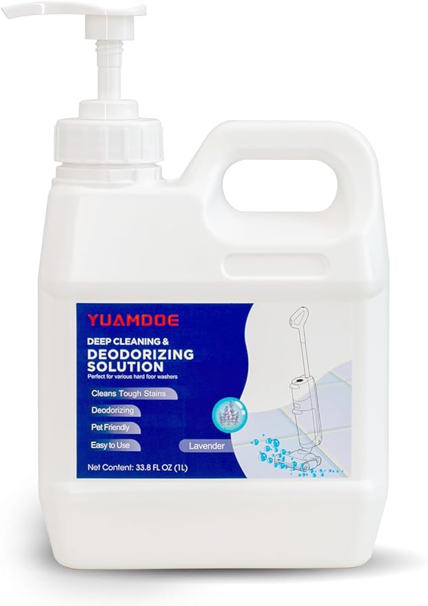 Deep Cleaning & Deodorizing Solution, 33.8FL OZ/1L, Designed for Tineco, Compatible with Floor One Series & Floor Series (EXCEPT S5 Steam/S7 Steam/FLOOR 5 Steam), Lavender Fragrance