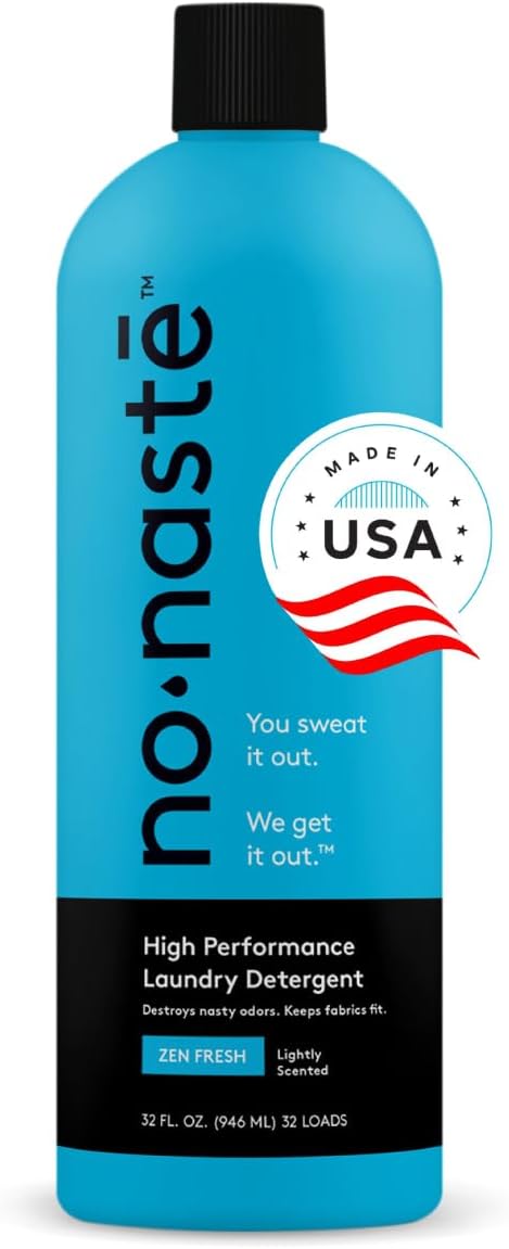 Nonaste Liquid Laundry Detergent - Zen Fresh, 32 Fl Oz (Pack of 1) - Active Wear Laundry Detergent for Workout Clothes & More - Scented, Gentle & Color Safe