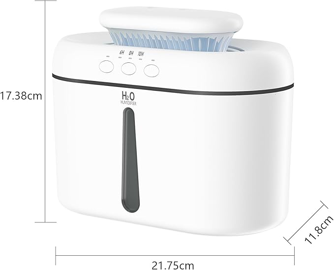 SZO Humidifiers for Bedroom, 2.5L Capacity, Auto Shut-Off, Easy to Fill & Clean, 16 dB Quiet Ultrasonic Humidifier for Large Room, Plants, Baby Nursery, Indoor, Night Light