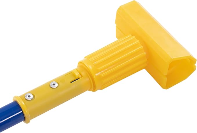 Matthew Cleaning Commercial Quick-Change Iron Mop Handle for Floor Cleaning Heavy Duty Mop Stick Replacement 60inch Jaw Clamp-Style Wet Mop Handle 12 Packs