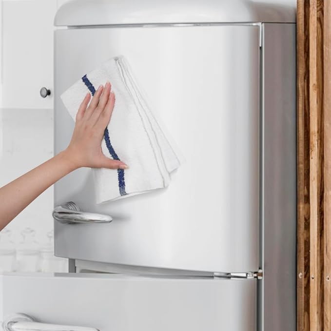 Avalon Towels Terry Bar Mop Towels (Value Pack of 36) Size 16"x19" – Absorbent and Durable, Multipurpose Cleaning Rags, Cotton Cleaning Cloths, Terry Cloth Rags, Reusable Shop Rag