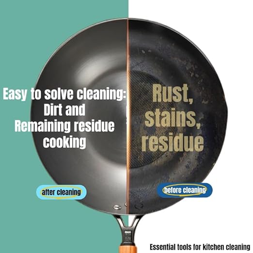 Steel Wool Scrubber with Handle: 7Pcs Stainless Steel Scrubber Brush Set – 1 Long Brushes,1 Short Brushes,4 Replaceable Pads,1 Screwdriver for Home Cooks,BBQ Enthusiasts,Anti-Scratch,for Kitchen