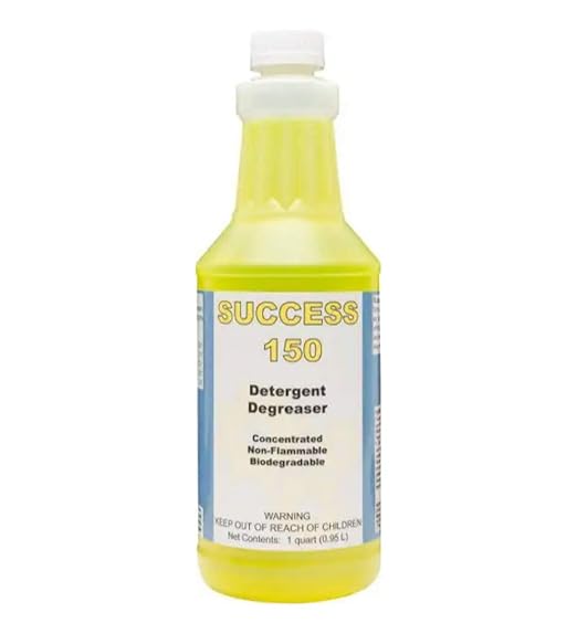 Success 150 Detergent Degreaser Concentrate | Industrial-Strength, Biodegradable Butyl Cleaner for Concrete, Pressure Washing, Automotive - Non-Flammable, Easy-to-Use - 1 Quart