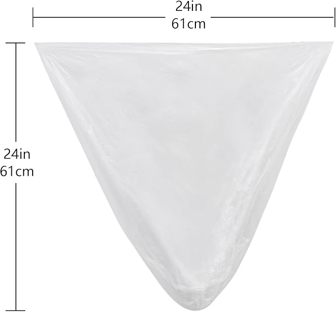 TYPLASTICS Trash Can Liner - Wholesale 1000 Count Garbage Bags on Perforated Roll 7-10 Gallon Multipurpose for Office Bathrooms Business Home Commercial and Industrial Needs 24" x 24"