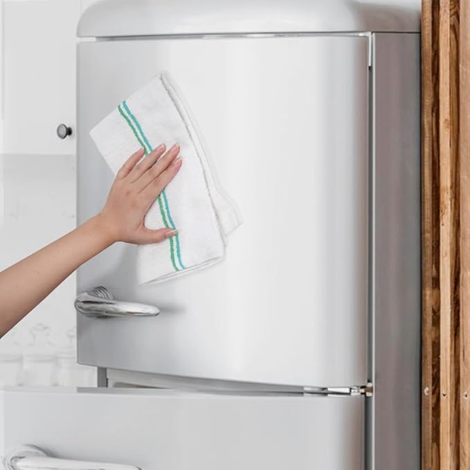 Avalon Towels Terry Bar Mop Towels (Value Pack of 60) Size 16"x19" – Absorbent and Durable, Multipurpose Cleaning Rags, Cotton Cleaning Cloths, Terry Cloth Rags, Reusable Shop Rag