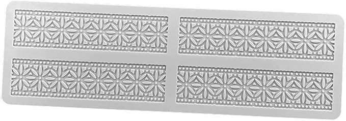 3D Hollow Leaf Fondant Lace Mold Multi Leaves Flower Candy Mold Chocolate Sugar Craft Cake Decoration Cupcake Top (G Flower_10.96 * 3.4 * 0.12inch)