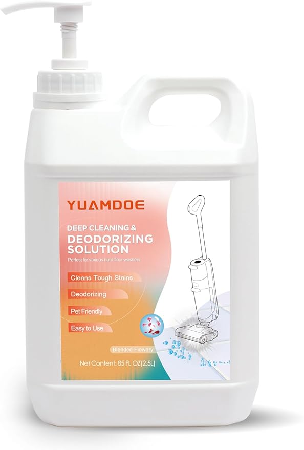 Deep Cleaning & Deodorizing solution, 85FL OZ/2.5L, Designed for Tineco, Compatible with Floor One Series & iFloor Series(EXCEPT S5 Steam/S7 $team/iFLOOR 5 Steam),Blended Flowery