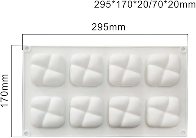 mostsom Silicone Molds Baking Mold for Mousse Cake, Silicone Mold for Chocolate, French Dessert Mold for Pastry Chocolate, Reusable Non-Stick Easy Release Baking Molds (J_ Stone)