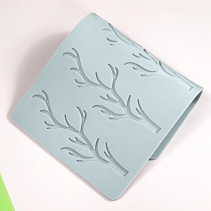 TUKE Tuile Mold 3D Branch Molds Silicone Tuile Fondant Molds Hollow Candy Lace Silicone Molds for Baking, Polymer Clay, Sugar Craft Dessert Cupcake Cake Decorating (Branch_9.52x4.92x0.12inch)