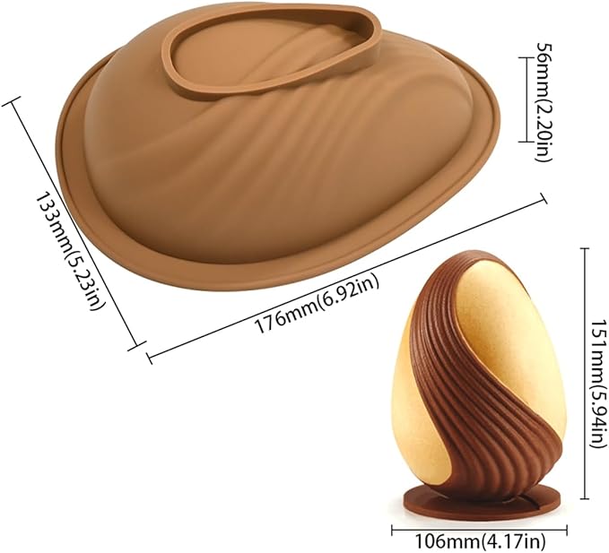 mostsom Silicone Molds for Baking Non-Stick Candy, Chocolate, Cookie, Oreo, Mini Soap, Pudding, Jello, Muffin, Dog Treats Ideal for Cupcakes, Ice Cubes, and Jelly Mold (D_ Easter Egg)