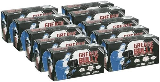 DENCO DISTRIBUTING, INC. Grease Bully Nitrile Gloves - 6MIL - Black - Powder & Latex Free - 1000 Count - 10 Boxes