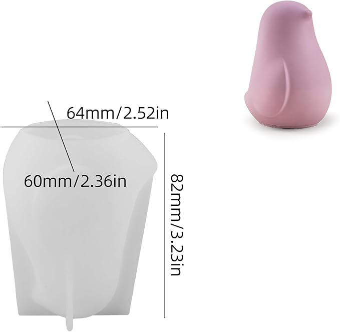 2 Pack Bird Resin Mold - Resin Casting Silicone Molds for Home Decor & Candle Making Wave Spiral Mold